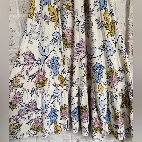 Rachel Zoe Floral Maxi Dress XS Boho Tiered Halter Dress Spring Summer - Picture 4 of 12